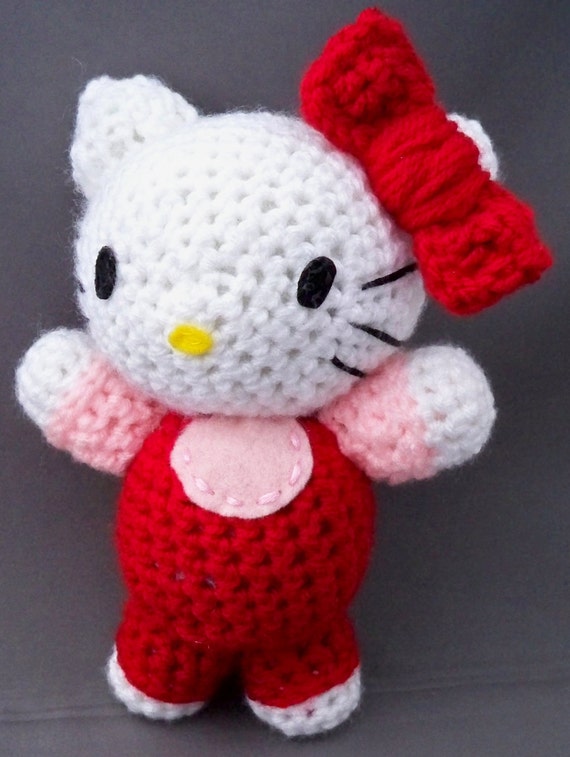 Hello Kitty amigurumi RED Cute Adorable plush by ...