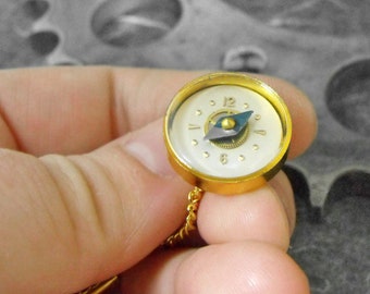 Golden Compass Tie Tack Pin - Exploring Time by COGnitive Creations