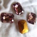 Light Amethyst 18X13mm Octagon Glass Gems Foiled 4 Pcs