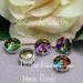 Purple Haze Luster Rivoli 1122 Sew On Swarovski Crystal 14mm With SP Prong Setting Craft Supplies Jewelry Making