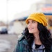Golden yellow slouch hat
