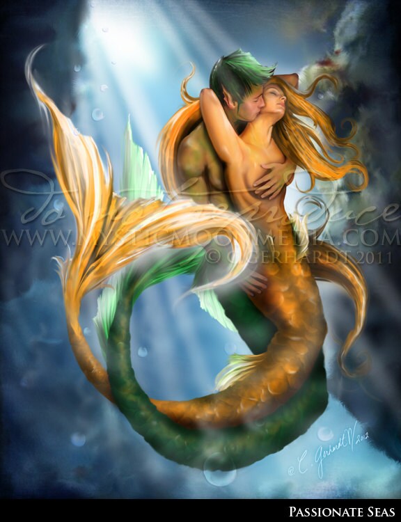 romantic beautiful mermaid