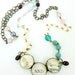 Bohemian Style Necklace Soldered Bauble Charms Gypsy Style Necklace One Of A Kind Jewelry Truth and Love Vintage Rosary Bead Chain
