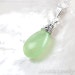 Mint necklace sea foam green Chalcedony necklace sterling silver - spring wedding mint green necklace mint jewelry rusteam ohtteam - Phoebe