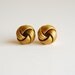 SALE - Nautical Knot Earrings. Brass Earrings. Gifts Under 20. Upcycled Jewelry. Gifts for Girlfriends. FREE Shipping in US