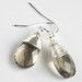 Smoky Quartz and Silver Earrings, Sterling Silver Earrings, Brown Silver Earrings