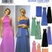 Simplicity 5586 pattern for 8 styles of evening dresses with a shawl Bust 31 1/2 to 36