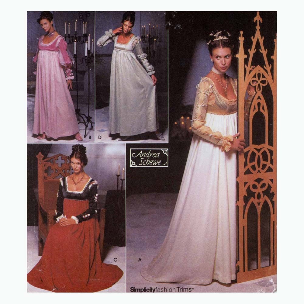 Renaissance gown  wedding  dress  sewing pattern  Simplicity 9531