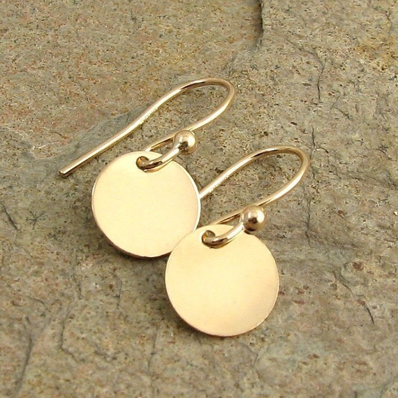 14k gold disc dangle earrings silver 14k gold disc dangle earrings silver