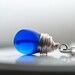 Cobalt Blue Necklace, Blue Glass Pendant, Electric Blue, Pendant Necklace, Nautical Jewelry, Sterling Silver - Poseidon