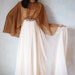 vintage EMMA DOMB gown/ 1960s double layered chiffon evening party wedding dress