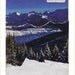 Collage art notecard WINTRY LANDSCAPE handmade OOAK 6.5x5 blank inside with envelope