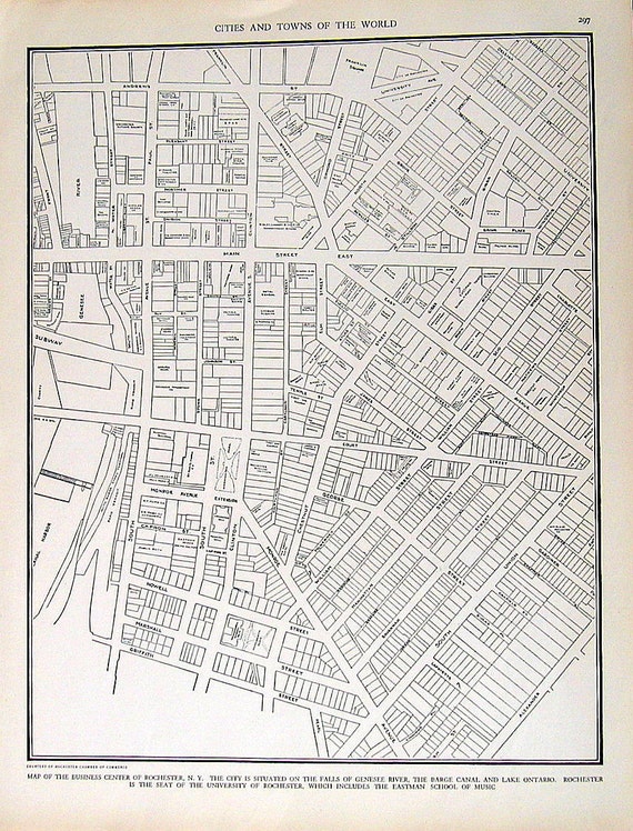 City map Rochester New York PDF