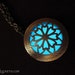 Hour of Twilight Aqua Glow Locket Brass