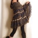 Gray Mohair Poncho
