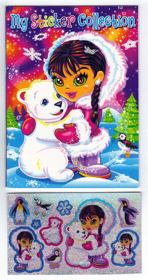 Lisa Frank My Sticker Collection Mini Album Book with