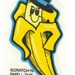 Vintage 80's Mello Smellos Scratch and Sniff Sticker Top Banana