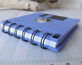 Floppy Disk Mini Notebook in Lilac Recycled Geek Gear Blank
