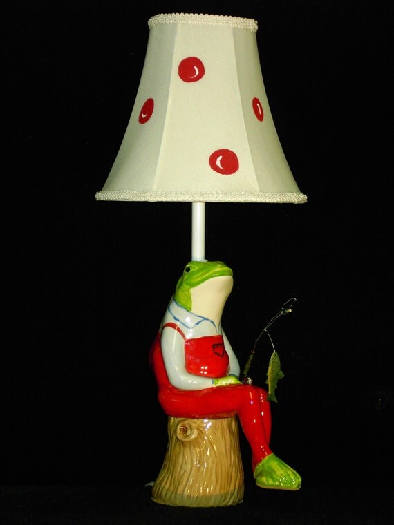 Fishing Frog Nursery Lamp Frog Nursery Lamp Fishing Theme