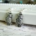CLEARANCE SALE Antique Silver Owl Earrings No. 2