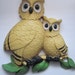 Owls Vintage Owl Wall Hanging