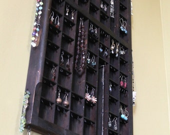 Vertical Printers Drawer Jewelry Display