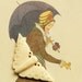 Art Deco Hand Carved Cream Butterfly - Repurpose - Bone/Vegetable Ivory