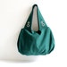 Last One - READY TO SHIP - Grandy Large Hobo Bag in Emerald Green, Diaper Bag, Pleated Bag, Zipper Closure / Zipper Pocket / Spring / Summer