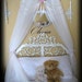 Nursery Crib Crown WHITE SHEERS INCLUDED Princess Olivia Fairy Bed Canopy Curtains