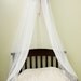 Fairy Bed Canopy Crown Tent Ring Dress Up Princess SaLe WHITE SHEERS INCLUDED