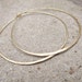 Hoop Earrings Handcrafted Jewelry Large Hoop Earrings Brass Hoops DanielleRoseBean Cyber Monday Etsy Free Shipping