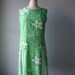 vintage 60s Drop Waist floral Dress