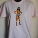 SALE unworn wonderwoman tee, vintage, pale pink