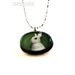 Jewelry, photo pendant, necklace, bunny rabbit cute pet photo jewelry, green & white, modern style, delicate handcast resin by isewcute