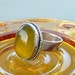 Australian yellow Opalite ring - Gemstone ring - Sterling silver ring RESERVED FOR KIM