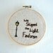 We Skipped the Light Fandango. Whiter Shade of Pale embroidery