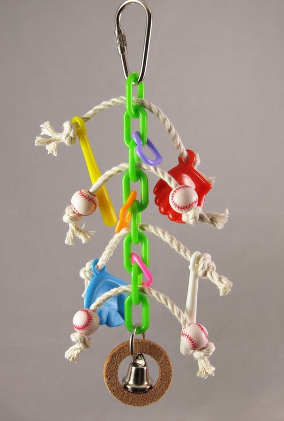 Items similar to Parakeet Budgie size Baseball Game Toy for Small birds