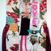 FOLK ART Fabric COLLAGE Art of Mother & Child Vintage Fiber Textile Linens