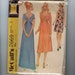 1970s Vintage Sewing Pattern McCalls 2669 Misses Crossover Bodice Evening Gown Cocktail Dress Size 14 Bust 36 1970 70s