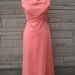 vintage 1960s peach Leslie Fay Knits dress. FREE U.S. SHIPPING