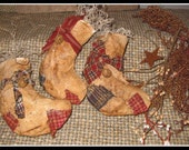 Primitive Christmas Stocking Ornies