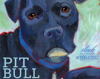Pit Bull No. 1 - magnets, coasters and art prints
