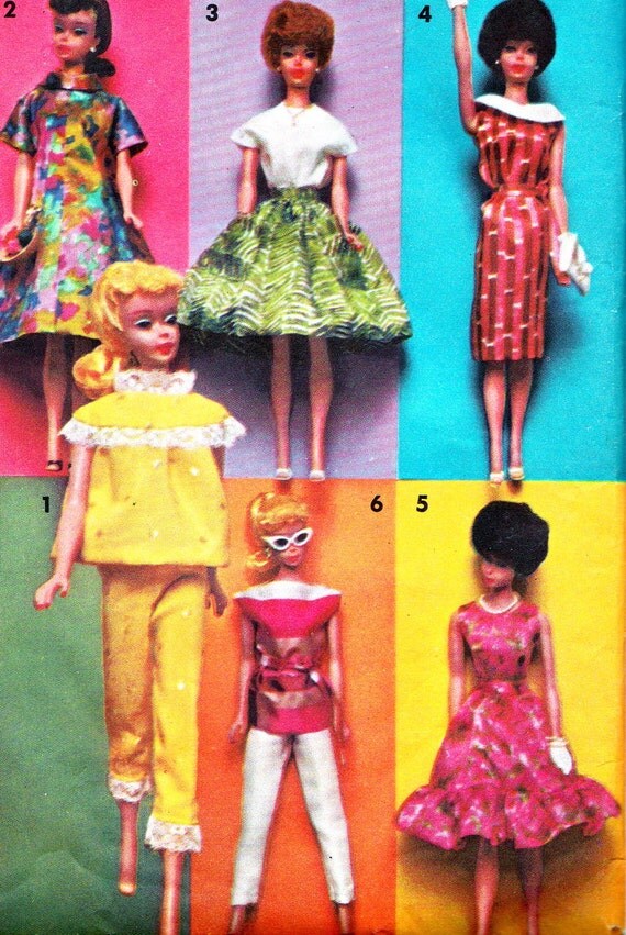 vintage 1960s barbie clothes