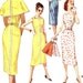 Vintage Sewing Pattern 1950s Simplicity 1644 Sleeveless Sheath Dress Wiggle Dress Square Neckline Cape Size 12 Bust 30