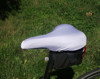 Bicycle Saddle Cover - STANDARD size - White