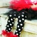 Special listing for Wendy - Minnie Mouse Bunny Legs - matching red tutu size 0-24m - 8"long tutu