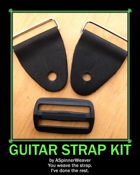 Guitar Strap Kit by ASpinnerWeaver on Etsy