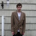 JACKET MENS MOD Style Vintage Leisure Suit Striped Rockabilly Steampunk