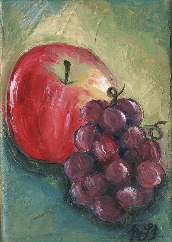 Items similar to Fruit and Vegetable Wall Art Prints of Original