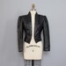 s a l e vintage black LEATHER jacket XS S